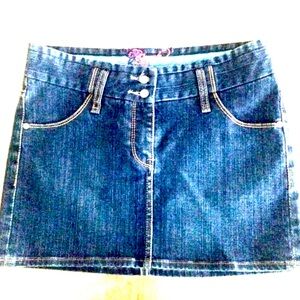 FCUK Jean 90’s Denim Ultra Micro Mini Skirt